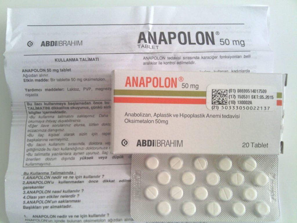 Anadrol-50 en pastillas